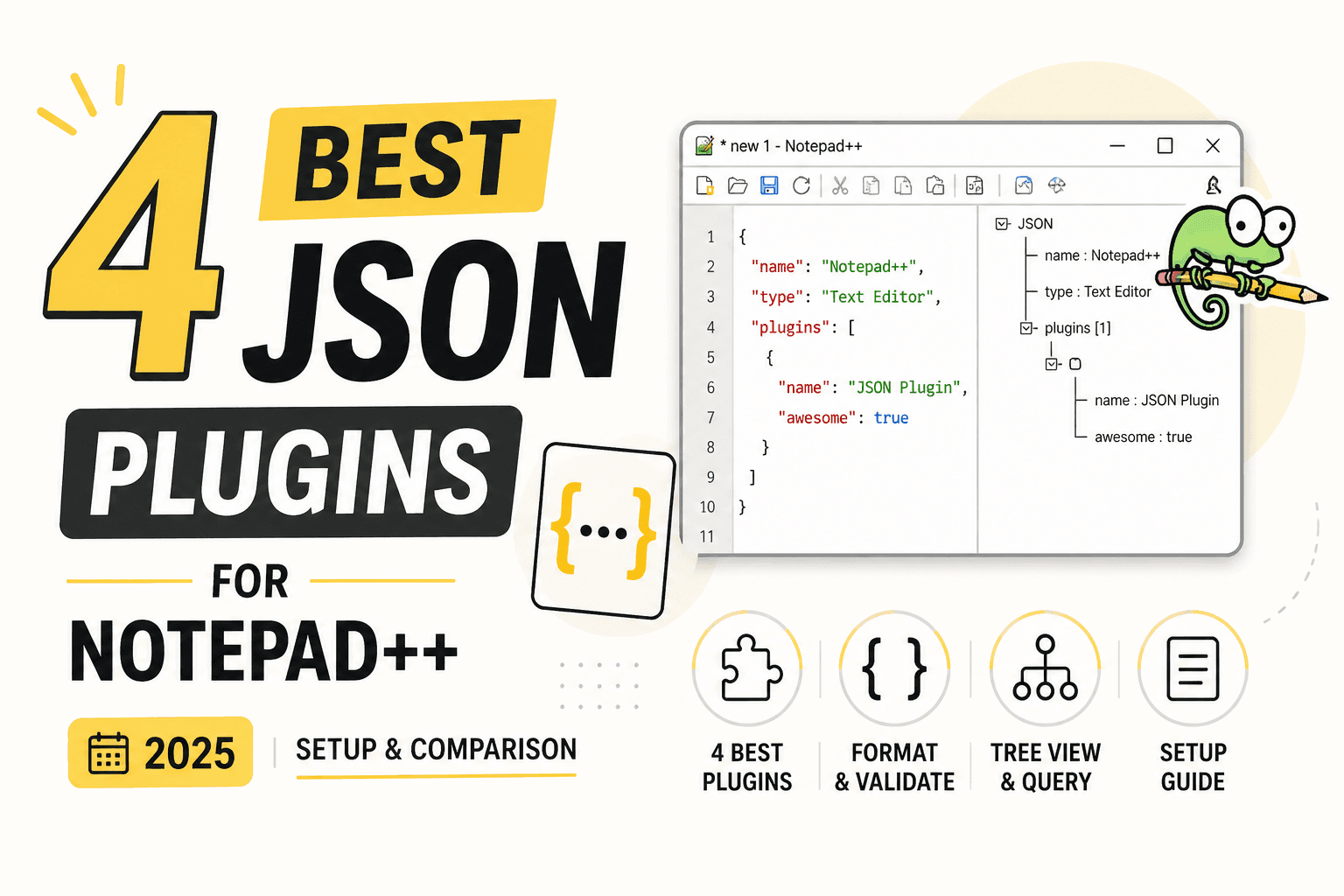 4 Best JSON Editor Plugins for Notepad++ in 2026 (Setup & Comparison)