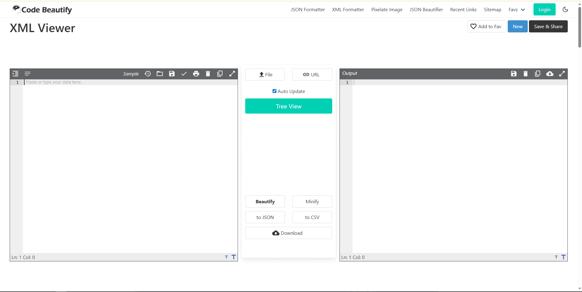 CodeBeautify XML
