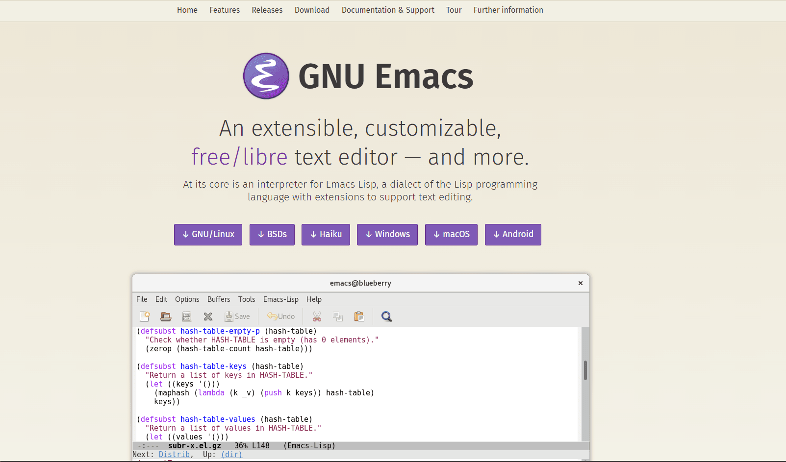Emacs Editor
