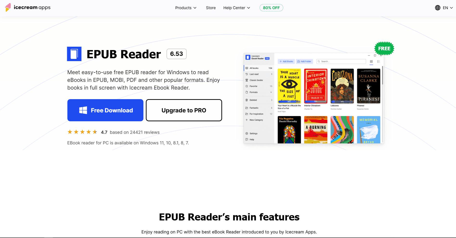 Icecream Ebook Reader