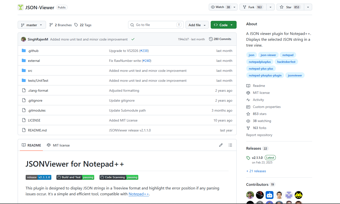 JSON Viewer for Notepad++