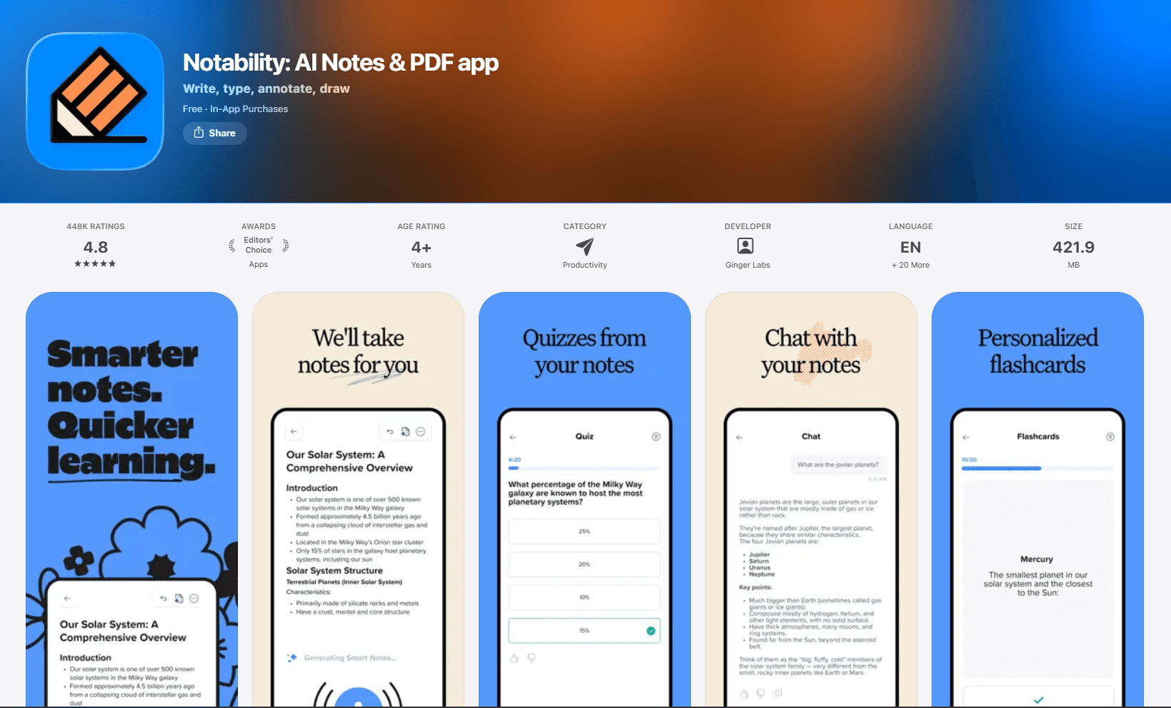 Notability on iPad
