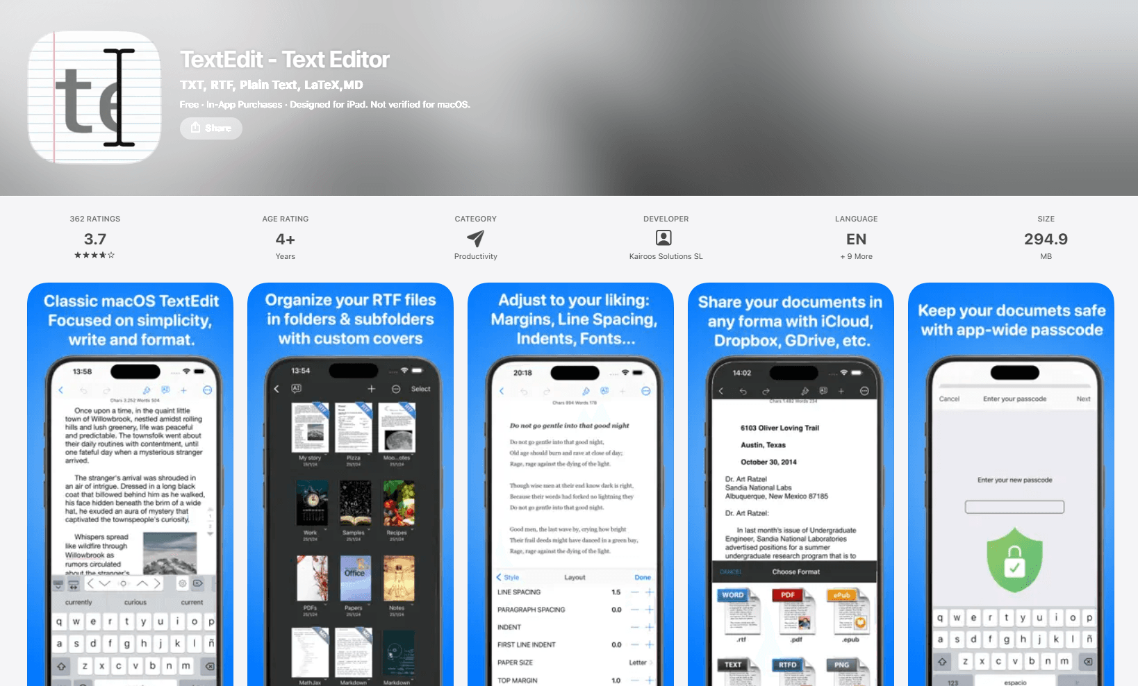 TextEdit with Markdown