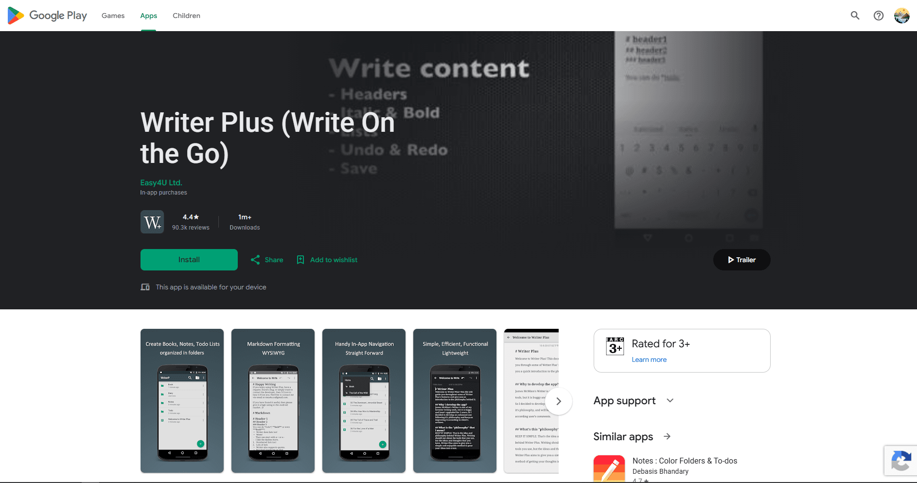 Writer Plus