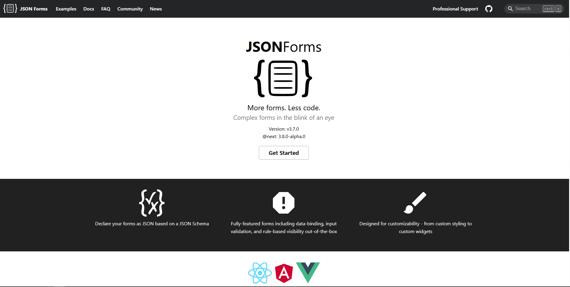 JSON Forms Angular